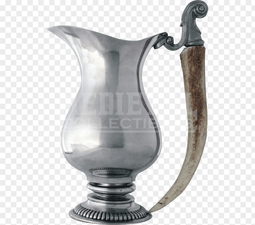 Antler Deer Pitcher Elk Pewter PNG