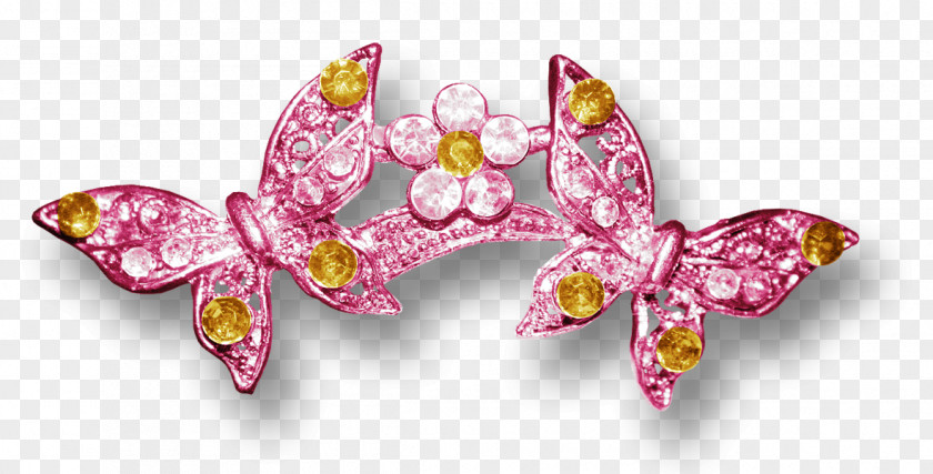 Butterfly Pink Jewellery PNG
