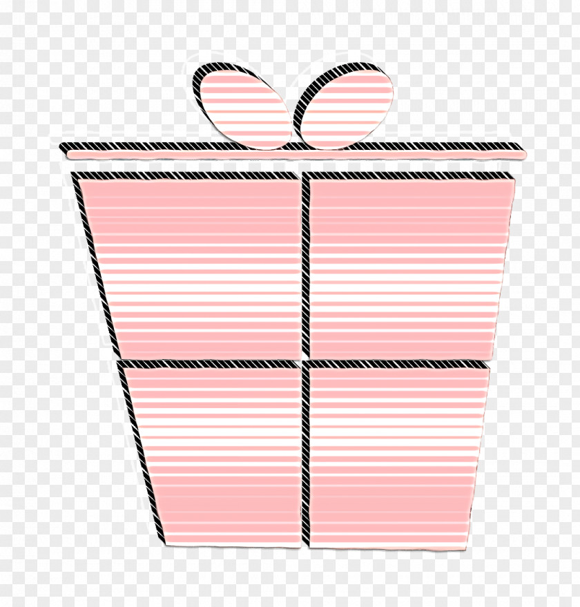 Peach Paper Christmas Icon Gift Giftbox PNG