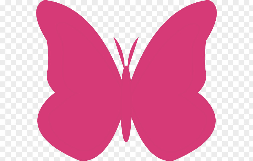 Pink Butterfly Insect Clip Art PNG