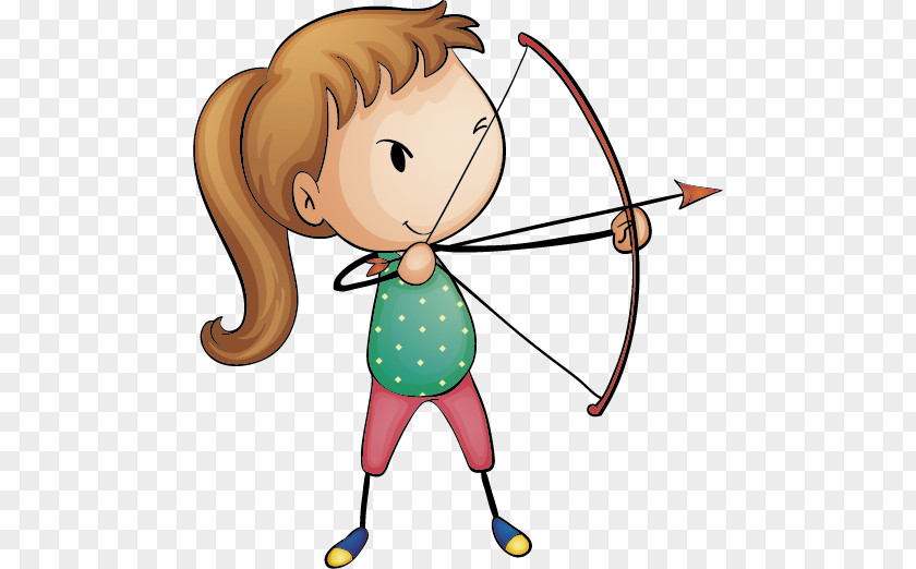 Arrow Bow And Archery Cartoon PNG