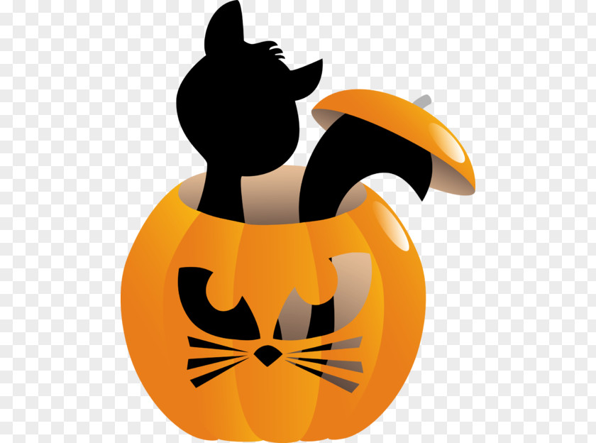 Cat Jack-o'-lantern Halloween Pumpkin Clip Art PNG