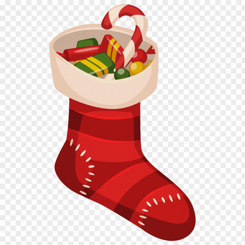 Christmas Stocking Red Stockings Day Image Ornament Decoration PNG