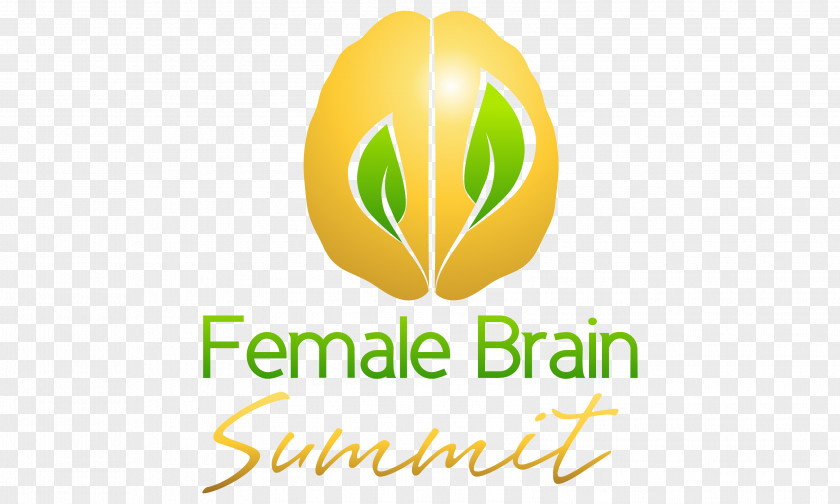 Female Brain Logo Simple Smart Science Brand Font PNG