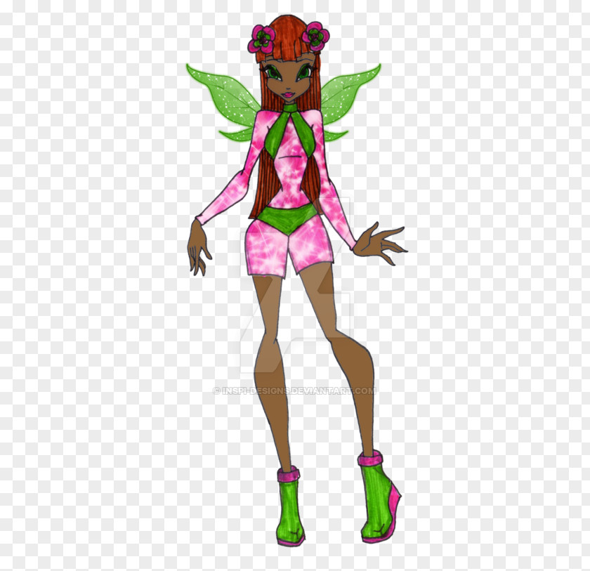 Flower Fairy Pink M Costume Clip Art PNG