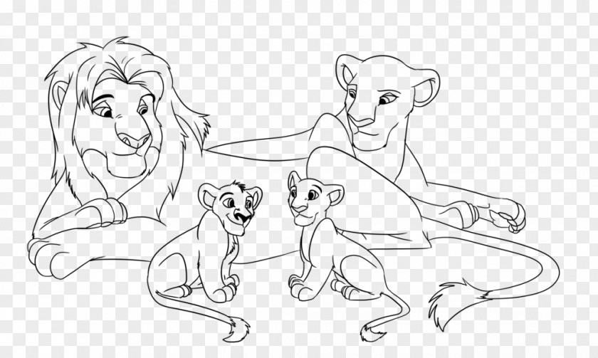 Lion Line Art Zira Drawing Sketch PNG