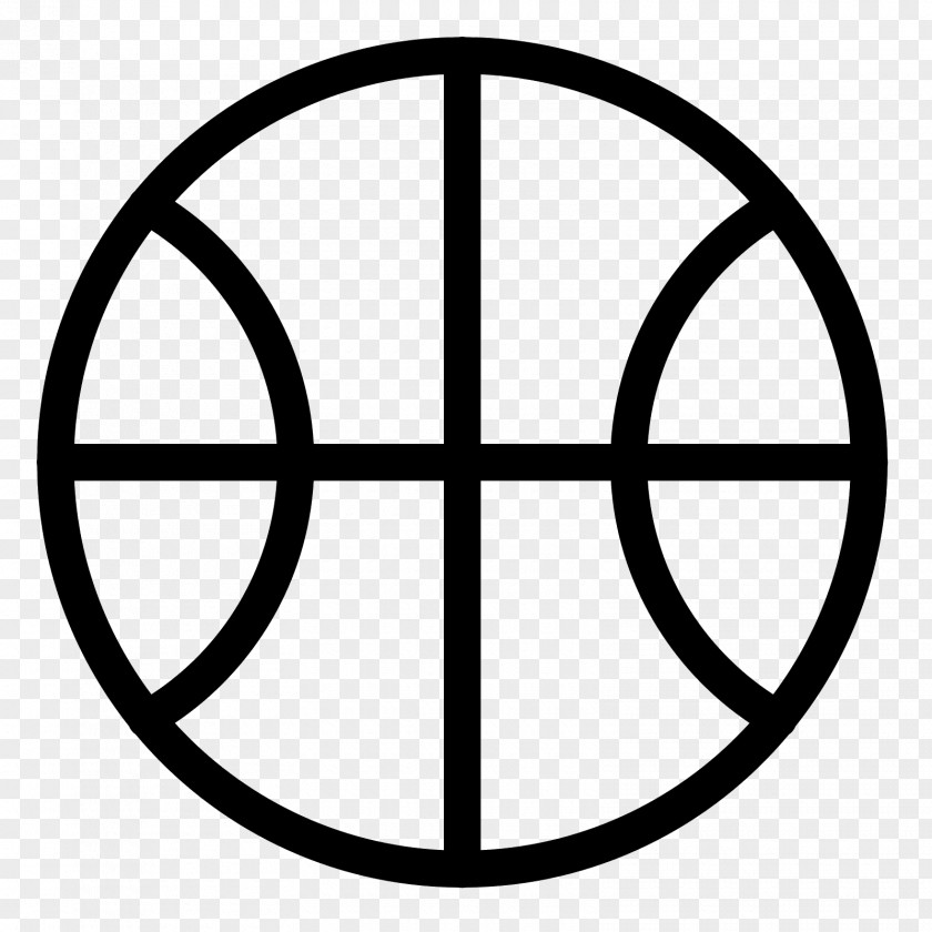 Basketball Outline Of Sport Court PNG