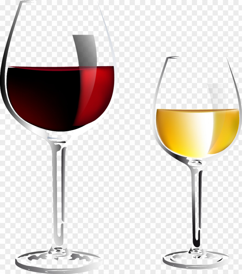 Cocktail Glasses Red Wine White PNG