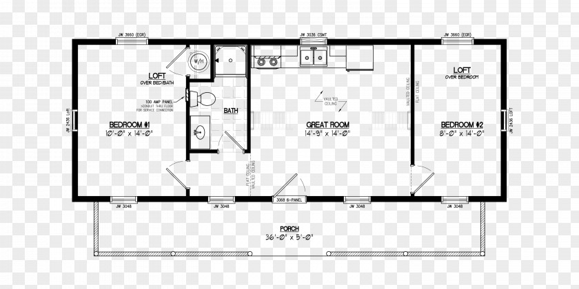 Eastern White Pine House Plan Floor Log Cabin PNG