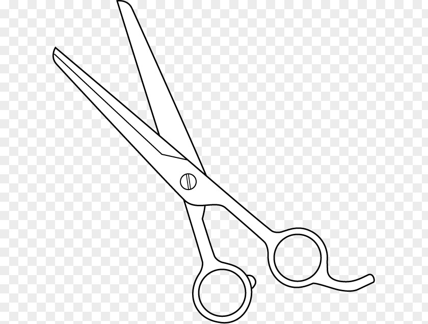 Scissors Black And White Hair-cutting Shears Clip Art PNG