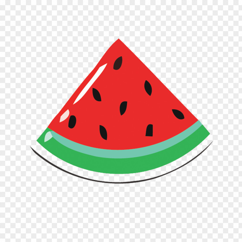 Vector Cartoon Watermelon Block Material PNG