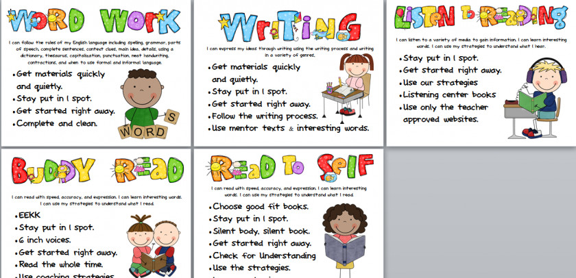 Daily 5 Cliparts The Five Reading First Grade Clip Art PNG