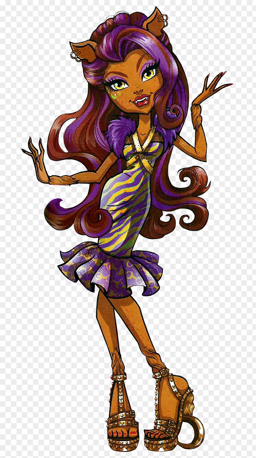 Monster High Welcome To High: Frankie Stein Clawdeen Wolf Doll Original Gouls CollectionClawdeen PNG