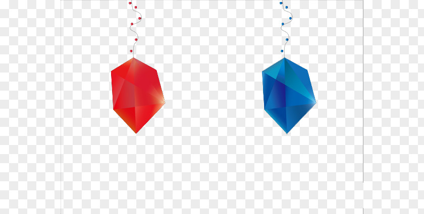 Ruby And Sapphire Triangle Pattern PNG