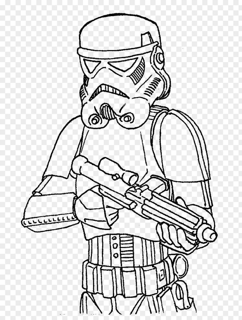 Stormtrooper Anakin Skywalker Yoda Coloring Book Drawing PNG