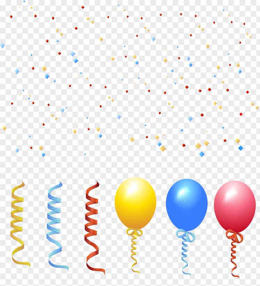Balloon Paper Toy Party Confetti PNG