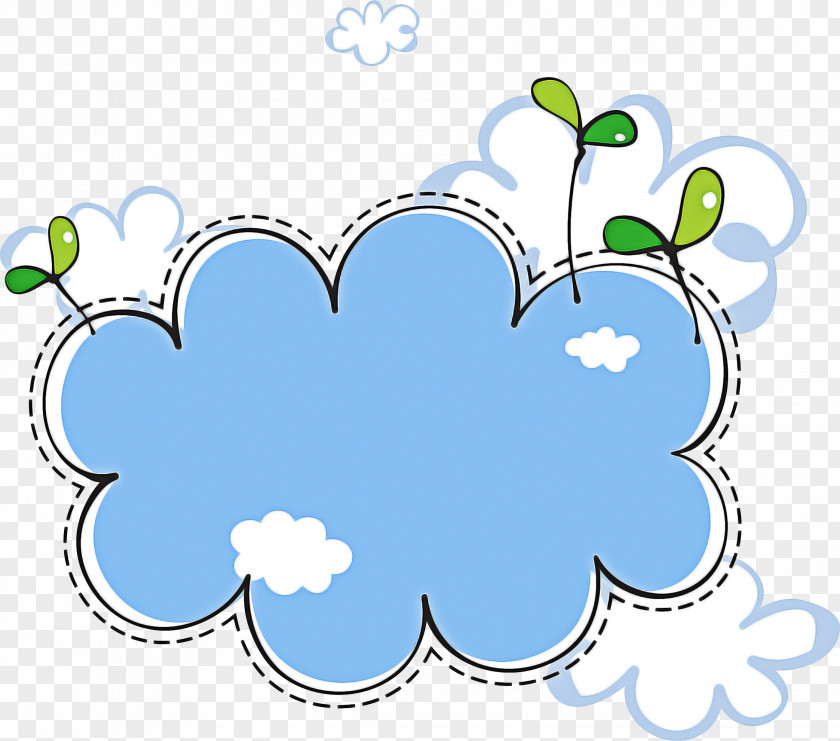 Cloud Plant Flower Pattern Leaf Line Tree PNG