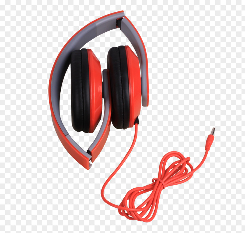Red Headphones Audio Technology Sound PNG