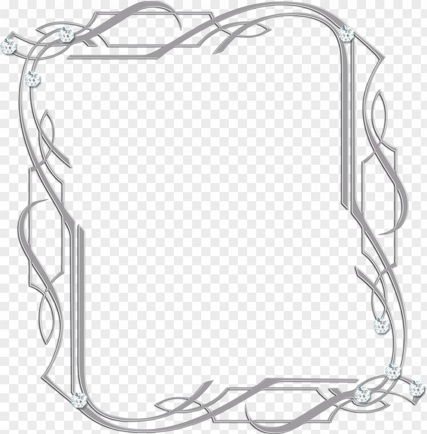 Silver Border Picture Frames Photography PNG