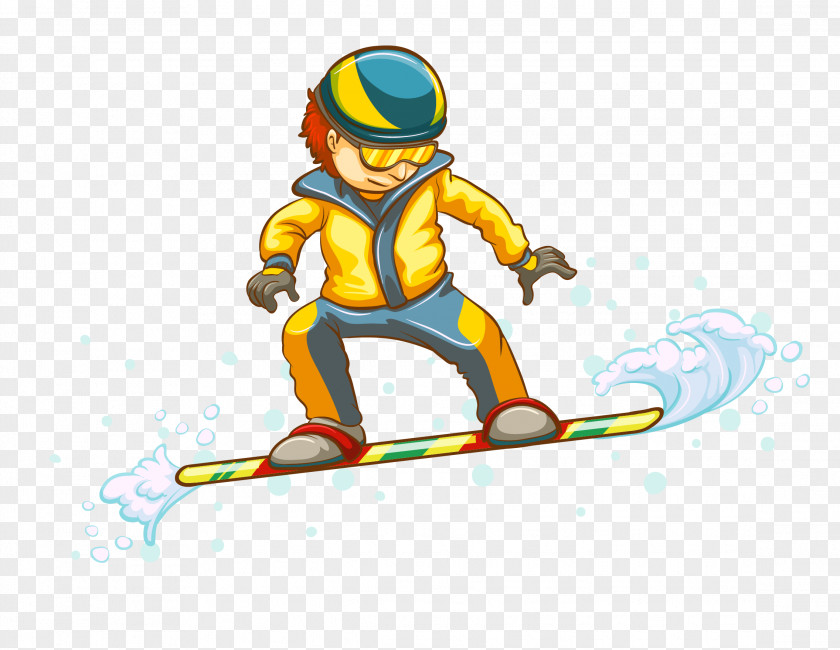 Vector Cartoon Hand Painted Campus Skateboard Games Sport Athlete PNG
