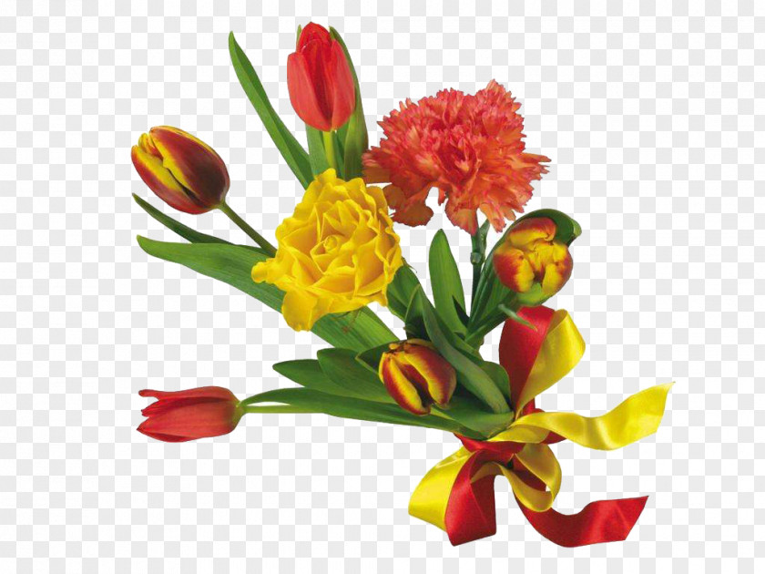 A Bouquet Of Bright Flowers Flower Clip Art PNG