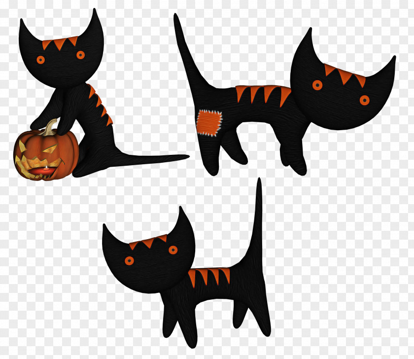 Bat Tail Black Cat Small To Medium-sized Cats Animal Figure PNG