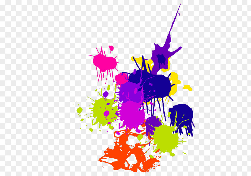 Colorful Ink Download Clip Art PNG