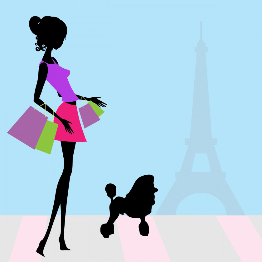 Fashion Paris Shopping Clip Art PNG