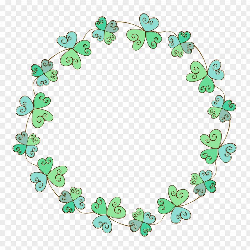 Gemstone Turquoise Green Leaf Background PNG