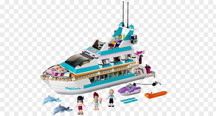 Toy LEGO 41015 Friends Dolphin Cruiser Amazon.com Lego House PNG