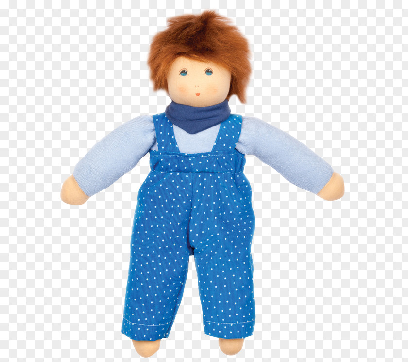 Ecological Sheep Waldorf Doll Toy Child Blue PNG