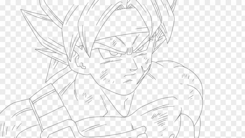 Goku Bardock Gohan Dragon Ball Heroes Line Art PNG