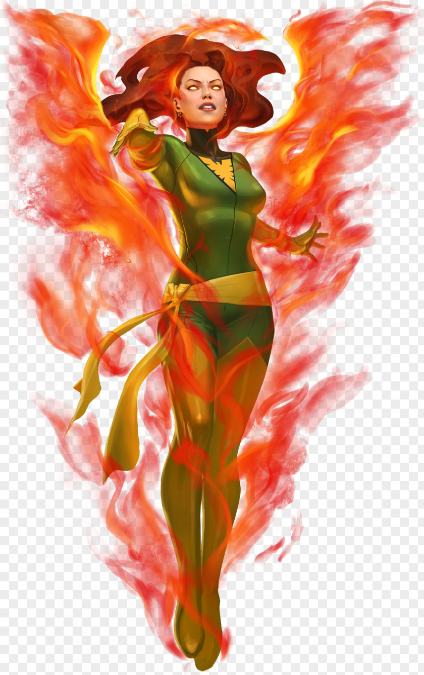 Pheonix Jean Grey Wolverine Professor X Marvel Puzzle Quest Rogue PNG