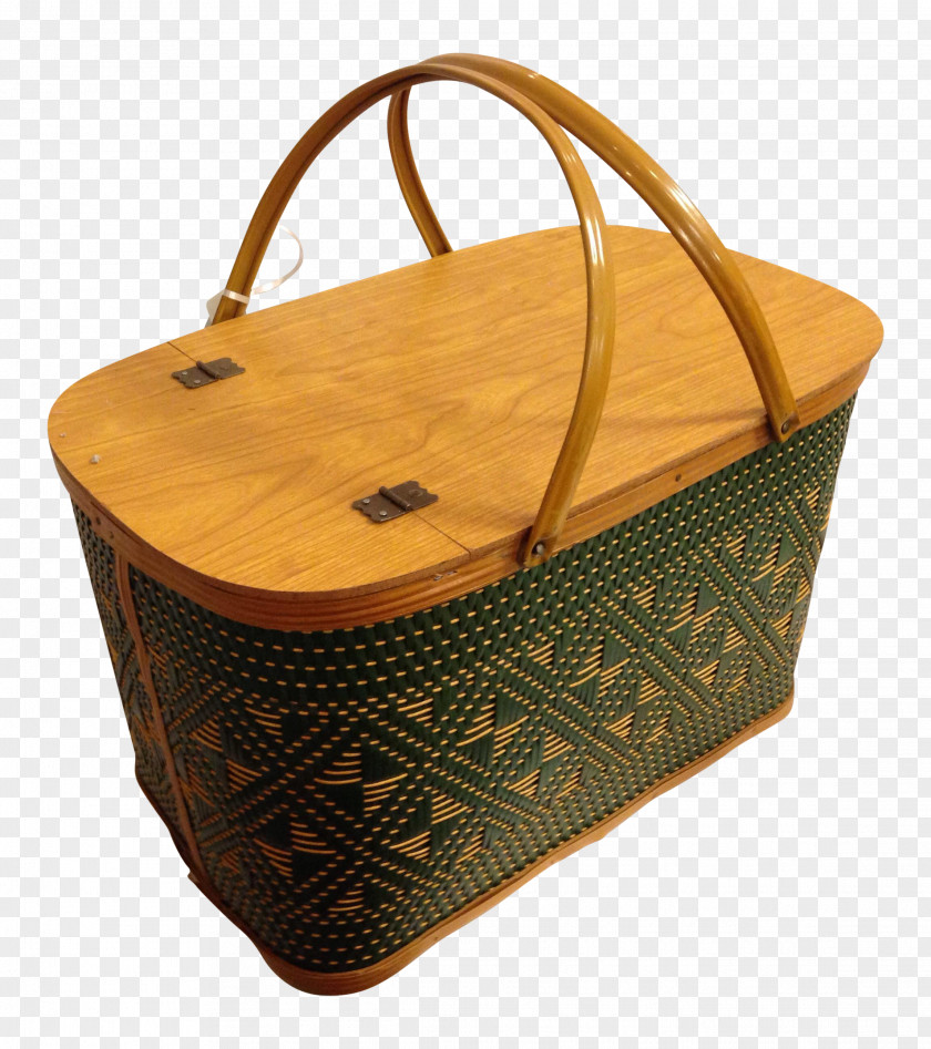 Picnic Basket Handbag Leather PNG
