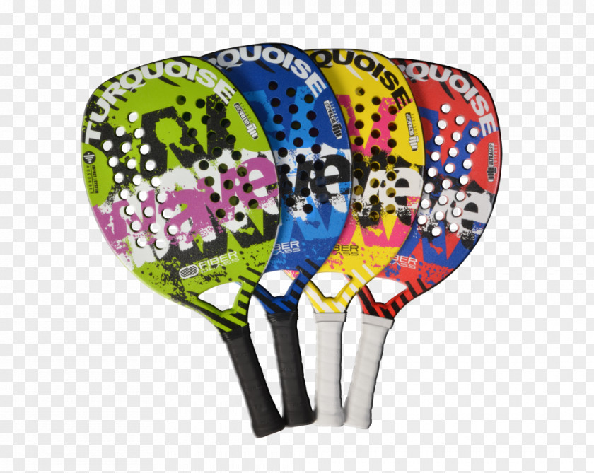 Waves Yellow Strings Racket Beach Tennis Topspin Rakieta Tenisowa PNG