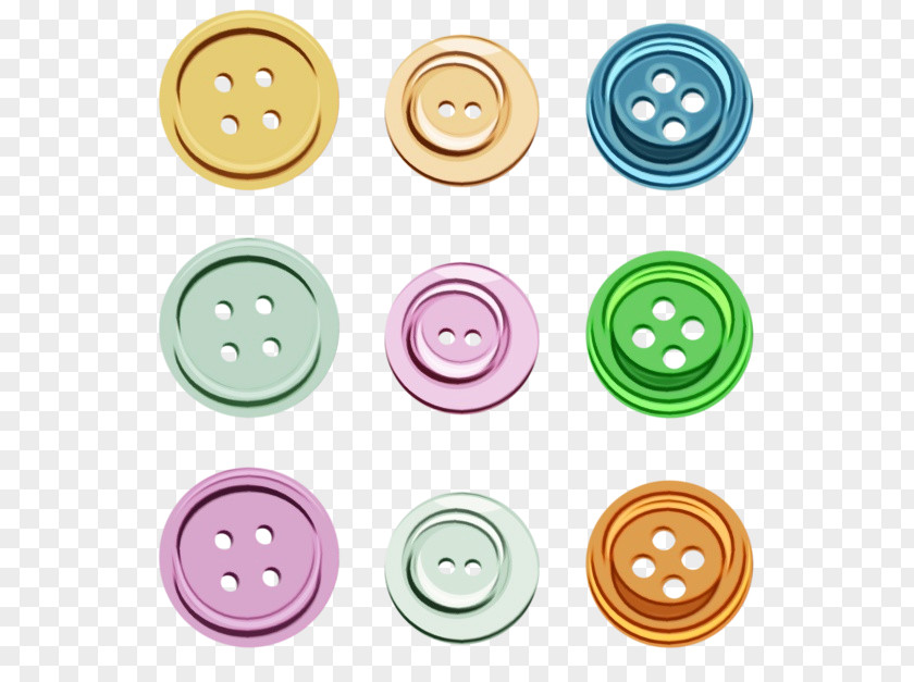 Smile Rim Button Circle PNG