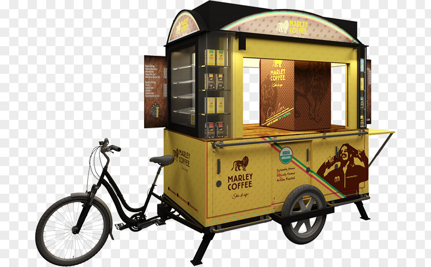 Coffee Rickshaw Cafe Bicycle Cart PNG