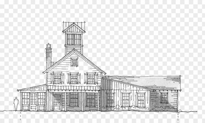 House Sketch Architecture Property Facade Drawing PNG