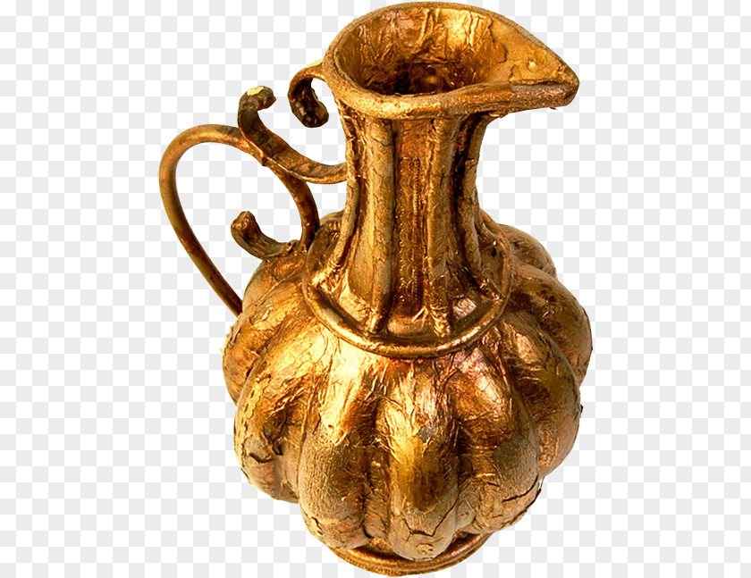 Vase Pitcher Metal Pottery Jug PNG