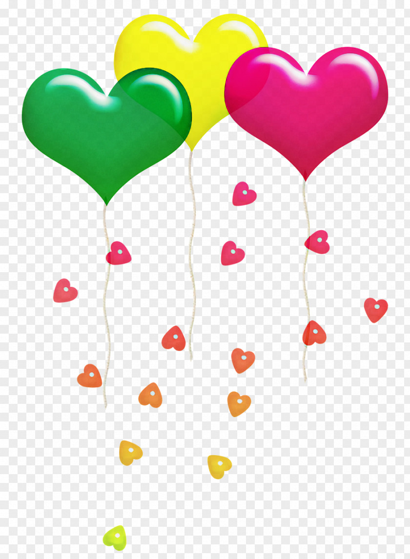 Balloon Petal Heart M-095 PNG