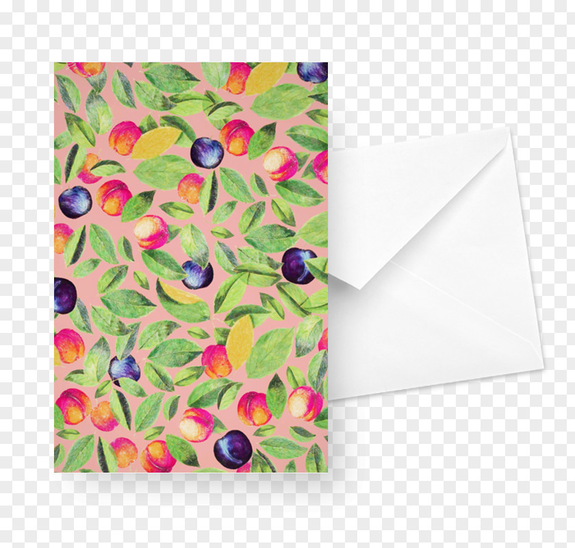 Pattern With Tropical Fruits Petal Rectangle PNG