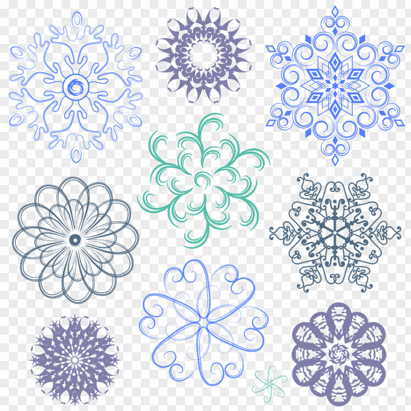 Vector Snowflakes Snowflake Euclidean Stock Photography PNG