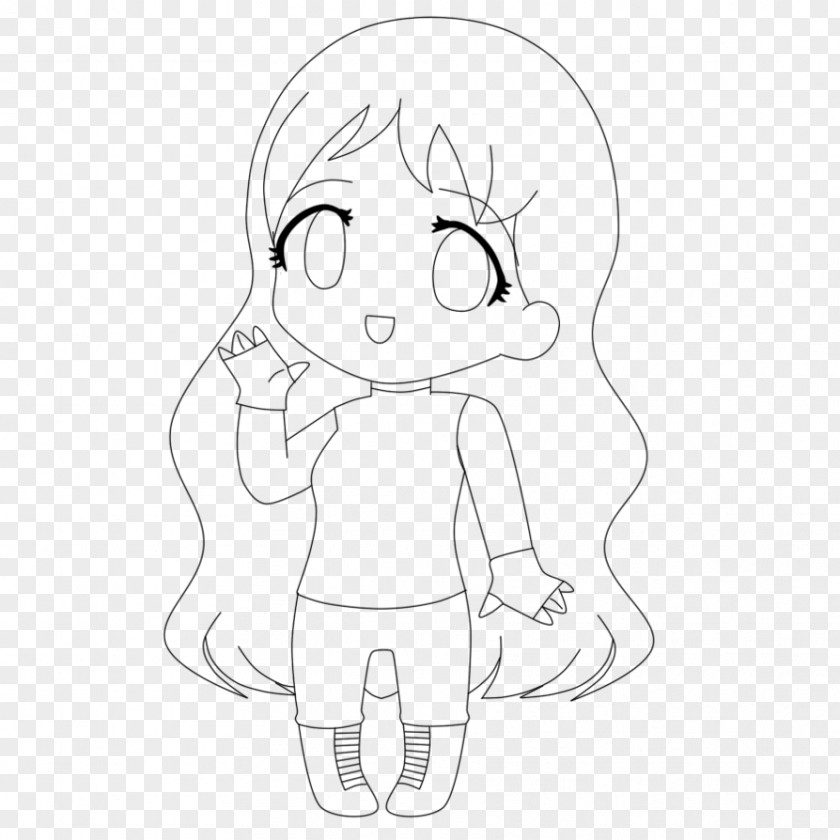 Cartoongirl Homo Sapiens Line Art Cartoon Ear Sketch PNG