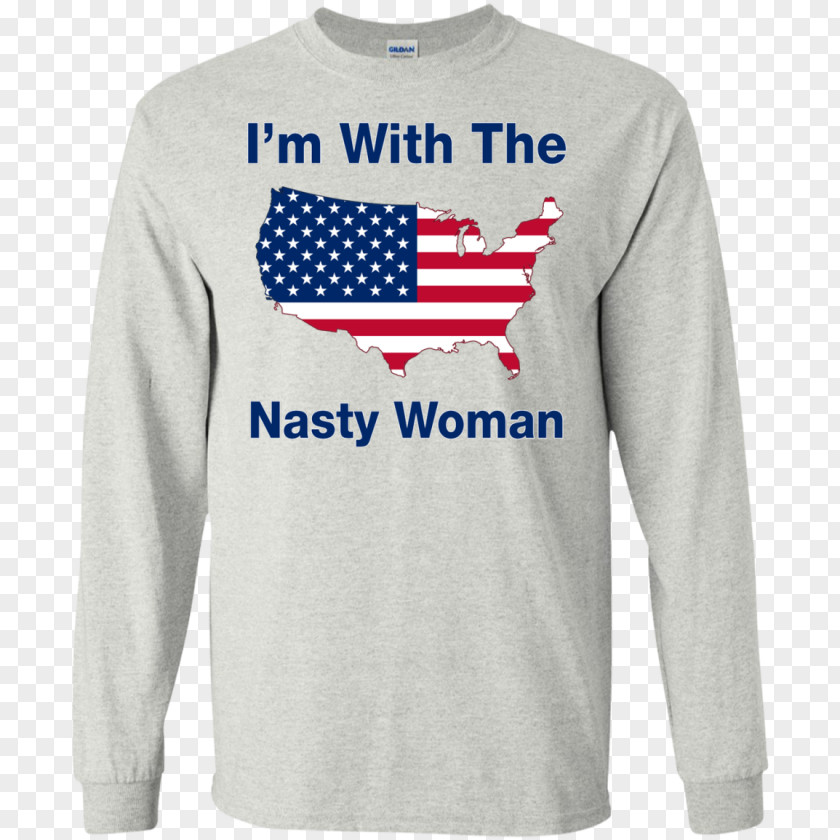 Nasty Woman Flag Of The United States T-shirt Modern Display Confederate PNG