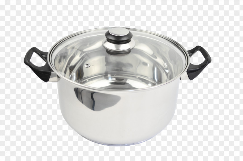 Steel Pot Kettle Lid Pressure Cooking Cookware PNG