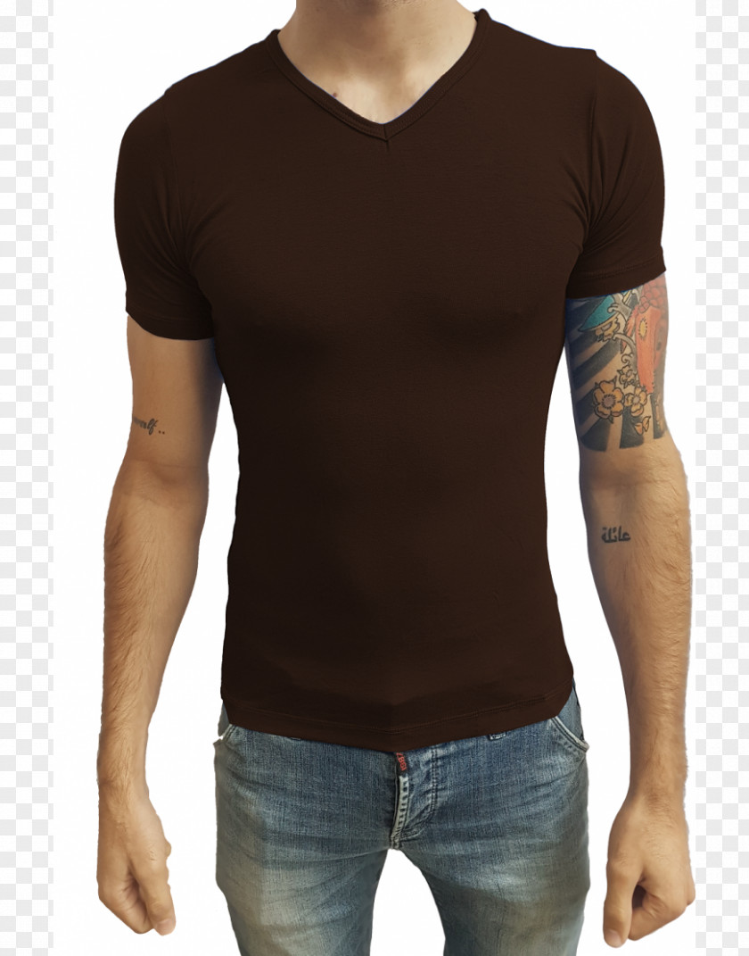 T-shirt Vermelho Escuro Collar Polo Neck PNG