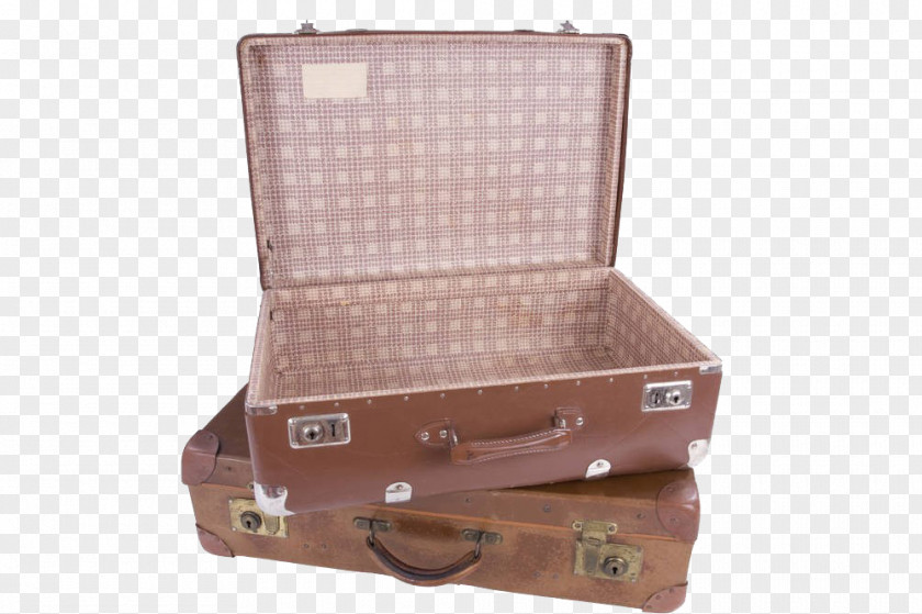 Two Old Suitcases Suitcase Stock Photography Travel Baggage PNG