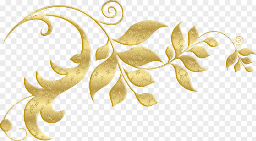 Gold Plant Pattern PhotoScape Clip Art PNG