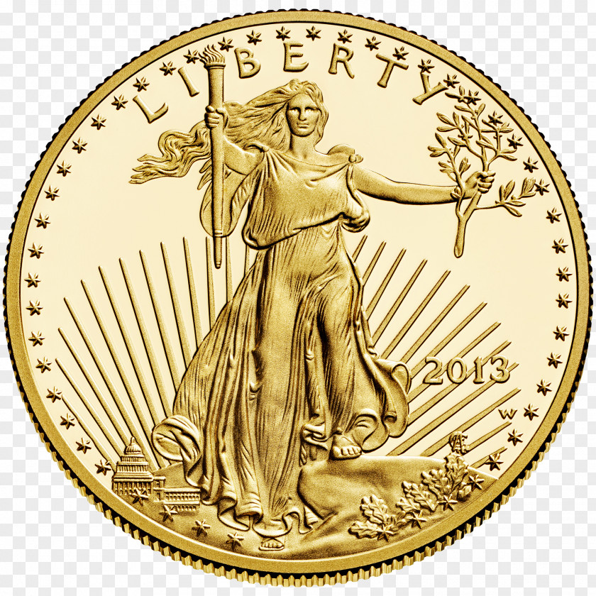 Lakshmi Gold Coin American Eagle Bullion PNG
