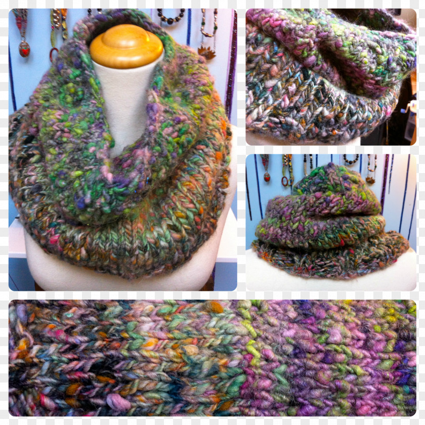 Pink Yarn Crochet Scarf Thread Purple Pattern PNG